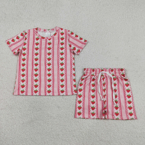 Ensembles Prêts à Expédier pour Bébés Filles : Tunique Broderie Lettres Sans Nœuds et Shorts à Volants - Product Image 6