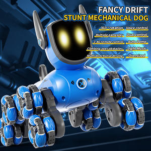 Jouets électriques pour animaux de compagnie, robot chien intelligent télécommandé en plastique à l'échelle 1:5, fonctionnant sur piles, mouvements bioniques, jouet pour enfants - Product Image 3