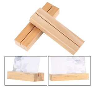 Nature Wood Color Number Stands Made of Beech Wood Pine Wood <b>Card</b> Display Holder - Product Image 1