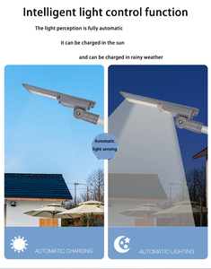 Hiqh calidad impermeable Ip65 al aire libre anochecer hasta el <span class=keywords><strong>amanecer</strong></span> 100W integrado todo en dos LED Luz de calle solar fabricante Zhongshan - Product Image 4