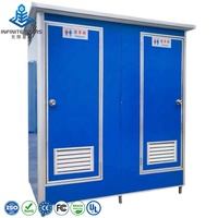 Cabina de Baño Móvil Prefabricada al por Mayor, Panel Sándwich Ecológico y Duradero, para Uso en Exteriores y Camping, Diseño Moderno, ISO9001, Fácil Instalación
