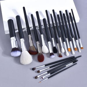 DailyQueen 20pcs ensemble <span class=keywords><strong>de</strong></span> pinceaux <span class=keywords><strong>de</strong></span> maquillage professionnel brosses pour le corps en gros kit <span class=keywords><strong>de</strong></span> maquillage noir - Product Image 2