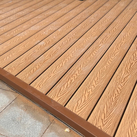 Planche de terrasse en composite bois-plastique de conception moderne, imperméable, pour l'extérieur, compatible avec les sols Trex, avec revêtement WPC