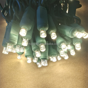 Commercial Outdoor 70 <strong>Lights</strong> 5mm Wide Angle Conical LED Mini Christmas <strong>String</strong> <strong>Light</strong> Blue 4'' Spacing - Product Image 5