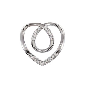 Heart Shaped Alloy <b>Scarf</b> Clip With Rhinestones For Clothing And <b>Scarf</b> Decoration Spring 2023 Fashion Accessory - Product Image 5