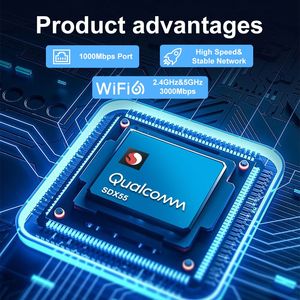 KuWFi routeur VPN 5G 2.4g 5.8g 3000mbps 5g routeur wifi 6 prend en charge SIM Lock, SNTP, <span class=keywords><strong>DMZ</strong></span>, routeur HTTP 5g avec emplacement pour carte sim - Product Image 2