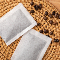 Sachets de papier filtre biodégradables en pâte de bois pour thé en vrac, qualité alimentaire, 7x9cm, vente en gros, jetables, pour boissons