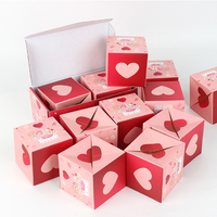 HXD Nouveau Design Stock prêt de luxe Intéressant Papier d'emballage Cadeau Joyeux Anniversaire Boîte surprise explosive