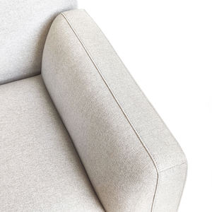 Grande sofà di grandi dimensioni moderna alta resilenza imbottito in pelle PU bracciolo accento divano singolo con gambe in metallo - Product Image 6