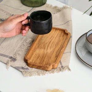 Hot Sale Wooden Serving <b>Tray</b> for Breakfast <b>Tea</b> Coffee Fruits Desk Living Room Use Dishwasher Safe Multifunction Reasonable Price - Product Image 6