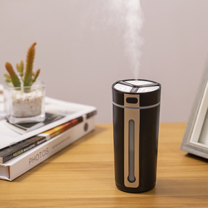 Di Động 800MAh Pin Xe Máy Tạo Độ Ẩm Không Khí Khuếch Tán Thông Minh On-Board Bắt Đầu Dừng 7 Đầy Màu Sắc <span class=keywords><strong>LED</strong></span> Ánh Sáng Tinh Dầu Hương Khuếch Tán - Product Image 3