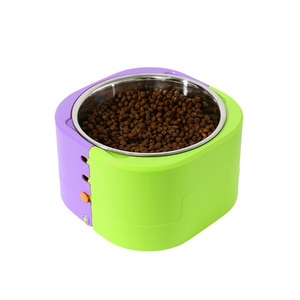 Adjustable Stainless Steel Pet Bowl With Raised Base For <b>Cats</b> And Dogs Feeding Water Drinking Three Height Levels - Product Image 2