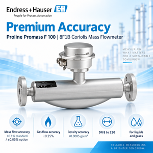 เครื่องวัดอัตราการไหลแบบโคริโอลิส Endress+Hauser Proline Promass F 100 8F1B รุ่นพรีเมียม ความแม่นยำสูง สำหรับวัดอากาศและก๊าซ ผลิตจากสแตนเลส OEM - Product Image 2