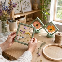 Kit de presse à fleurs en bois, grande presse à fleurs avec cadres, 11" x 11"