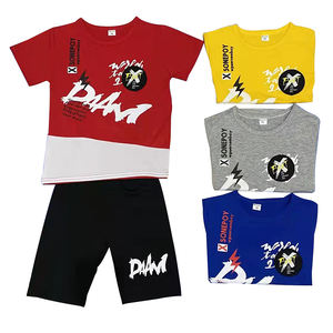 Nueva Colección de Ropa Infantil 2022, Venta al por Mayor de Conjuntos de Ropa de Verano para Niños, Conjuntos de Ropa de Moda de 2 Piezas, Conjunto de Pantalones Cortos para Niños - Product Image 2