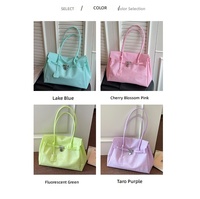 Sac à bandoulière en gelée personnalisé pour femme, grande capacité, simple et polyvalent, sac à main décontracté et tendance