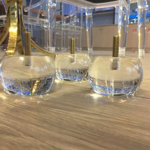 Modern Clear Acrylic Furniture Legs Transparent Furniture Fittings for Cabinets <b>Beds</b> <b>End</b> Tables Footstools-Wholesale - Product Image 3