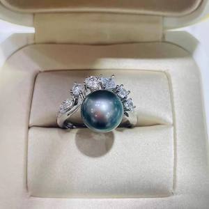 ที่ใส่เครื่องประดับเงิน 10659DIY ตัวเรือนเงินแท้ S925 สำหรับใส่แหวนเปล่า แหวนลูกปัดหลายเม็ด ขนาด 5-6 มม. อุปกรณ์ทำเครื่องประดับมุก แหวนเพชร - Product Image 1