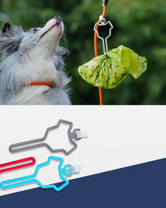 Sacchetti per Escrementi di Cane in Plastica Sostenibile con Clip e <span class=keywords><strong>Dispenser</strong></span> per Guinzaglio - Product Image 5