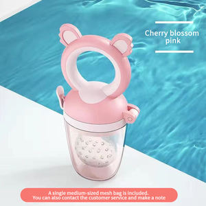 Sucette pour bébé en silicone, sans BPA, pour fruits et légumes, bâtonnet de dentition, flux rapide, sûr, doux, 6 mois+, complément alimentaire, sac en filet - Product Image 4