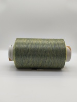 Fil à coudre noir en nylon 70D/24F 2PLY DTY texturé, haute ténacité, antibactérien, anti-boulochage, 100% teint, pour tissage de motifs
