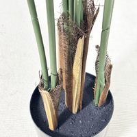 Vente en gros Palmier artificiel de 150cm Faux palmier en plastique Fausse plante en pot Arbre artificiel pour la décoration de la maison et du jardin