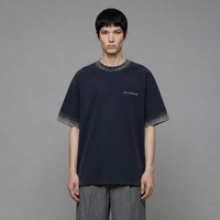 T-shirt Oversize Minimaliste Moderne de Luxe, Style Alternatif Premium, 240g, Vierge, Service Personnalisé OEM/ODM, 100% Coton Filé Anneauté