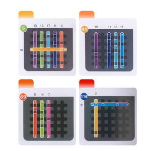 Colorful Rainbow Wooden Stick Pairing Game Early Education Toy for Kids Enhances Playing Skills - Product Image 3