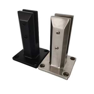 Bể bơi hàng rào Duplex 2205 thép không gỉ Matte kính màu đen spigots cho kính 16mm - Product Image 1