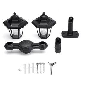 Lampada Solare Esagonale a Doppia Testa <span class=keywords><strong>per</strong></span> Muro, Lampada Solare <span class=keywords><strong>da</strong></span> <span class=keywords><strong>Giardino</strong></span> <span class=keywords><strong>da</strong></span> 1,5 Metri, Lampada Solare a <span class=keywords><strong>Terra</strong></span> - Product Image 3