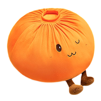 Coussin en peluche mignon en forme de bao bao, jouet doux en forme de boulette avec jambes et expression de clignement des yeux, cadeau pour enfants, décoration d'intérieur