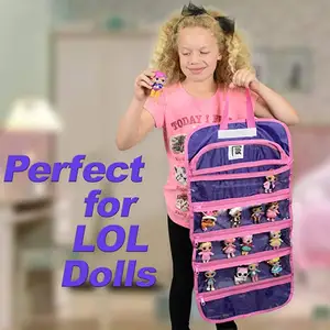储物收纳盒兼容玩具OMG LOL兼容真正的小小队玩具娃娃旅行手提袋