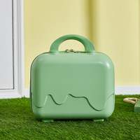 Valise étanche à fermeture éclair pour crème glacée, style frais, 14 pouces, pour femme, étui léger pour étudiante, mini trousse de maquillage, directement de l'usine