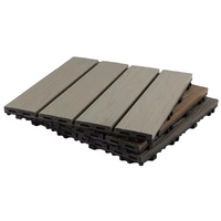 Dalles de terrasse emboîtables en composite bois-plastique coextrudé 12'' x 12'' WPC pour jardin et patio, fourniture directe du fabricant
