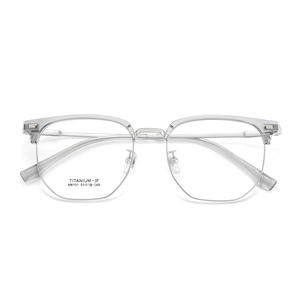 Montures de lunettes en titane rectangulaires M6131, monture complète, confortables, unisexes, verres en acrylique, origine Danyang - Product Image 1