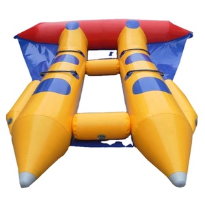 Poisson mouche remorquable gonflable Sport marin, bouée <span class=keywords><strong>banane</strong></span> remorquée gonflable, poisson mouche gonflable remorquable 4 places - Product Image 2