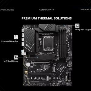 MSI PRO-Interfaz de disco duro SATA ATX para escritorio, CPU DDR5 de 1360K/1360KF/13700K Z790/LGA 1700, 256GB integrado - Product Image 3