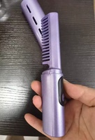 Mini lisseur 2-en-1 en gros avec écran LED, nouveau peigne chauffant sans fil à ions négatifs, alimentation électrique USB