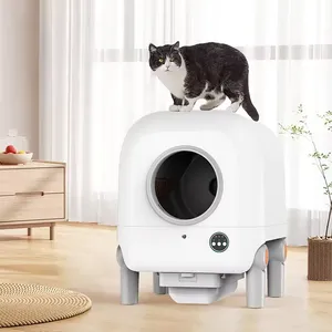 경쟁력있는 가격 스마트 앱 제어 자동 청소 고양이 스마트 화장실 스마트 고양이 쓰레기통 와이파이 카메라