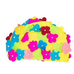 Nouveau design femmes fleurs perle mode polyester et nylon <span class=keywords><strong>bonnet</strong></span> <span class=keywords><strong>de</strong></span> <span class=keywords><strong>bain</strong></span> - Product Image 5