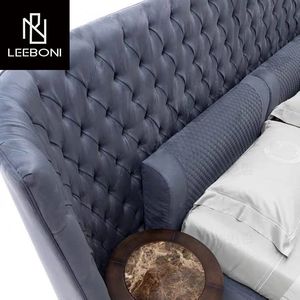 Tùy Chỉnh Sang Trọng Hiện Đại Giường Đồ Nội Thất Phòng Vải Tufted Nút Cao Đầu Giường Đôi Giường Sang Trọng Funiture Vua Kích Thước Giường - Product Image 3