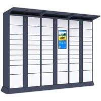 Casier de livraison de colis multifonctionnel intelligent Gracewise avec serrure électronique en libre-service, design moderne, stockage de colis en extérieur