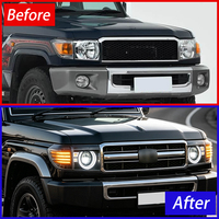 Ensemble de phares LED KGKB pour Toyota Land Cruiser LC76 LC71 2006-2023, mise à niveau avec lentille de projecteur 6000K, clignotant, Plug & Play