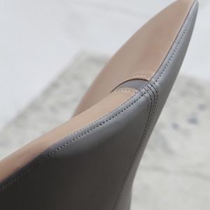 Venta al por mayor de estilo francés de ocio de respaldo alto restaurante de diseño moderno Pu sillas de comedor modernas - Product Image 3