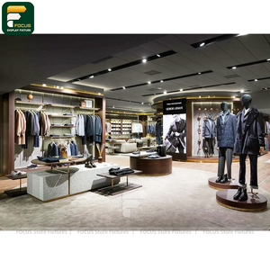 Urban Fashion Retail Display Rack <b>Apparel</b> Counter Garment Cabinet Glass Fixture Commercial Furniture - Product Image 1