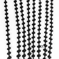 Extensions de tresses dreadlocks en fibre basse température de 24 pouces, pré-bouclées, avec perles, pour tressage au crochet, pour femmes noires