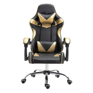 Rasoio alto-schienale di lusso ergonomico sedia da gioco regolabile girevole costruzione in metallo poggiatesta supporto lombare massaggio ufficio casa - Product Image 5
