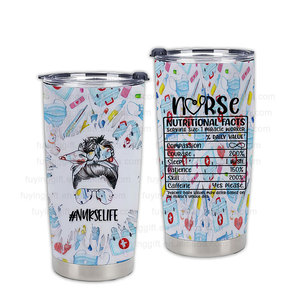 Taza de vaso de estetoscopio con tapa, botella de agua aislada al vacío, 20oz, regalo de agradecimiento a la semana - Product Image 4
