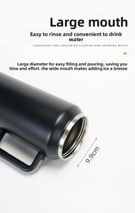 Cross-border 304 Stainless Steel Vacuum Thermos <b>Cup</b> 64oz Thick <b>Large</b> Capacity Cold Water Outdoor Portable Sports American-style - Product Image 5
