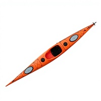 Kayak en plastique LLDPE blanc en promotion, kayak de surf durable pour les passionnés de sports nautiques